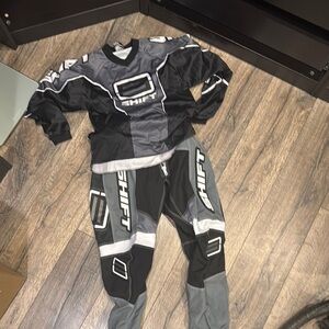 Shift Black and Gray Motocross Gear